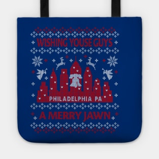 FUNNY YOUSE GUYS PHILLY UGLY CHRISTMAS SWEATER JAWN PHILADELPHIA Tote