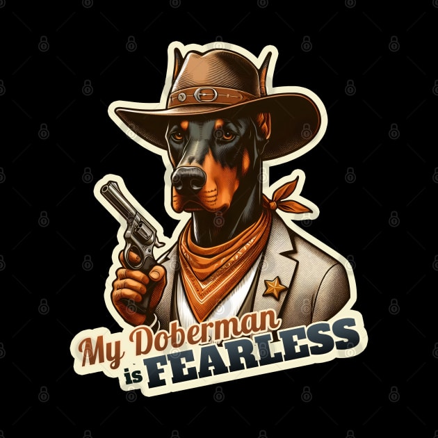 Cowboy Doberman by k9-tee