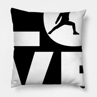 Love Fencing Gift For Fencers Pillow