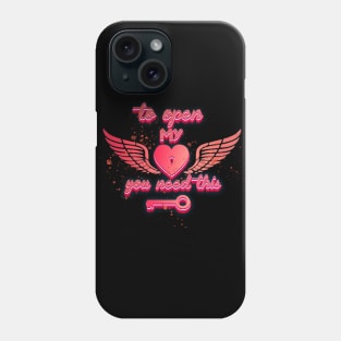 to open my heart you need this valentines day gift Phone Case