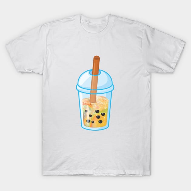 Bubble Milk Tea Boba Cute Bear Kawaii Aesthetic T-Shirt