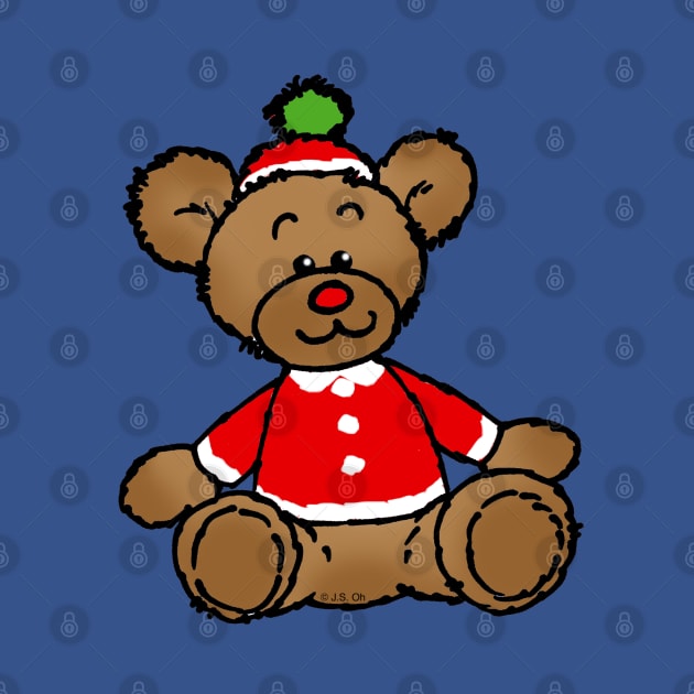 Christmas teddy bear toy by cartoonygifts