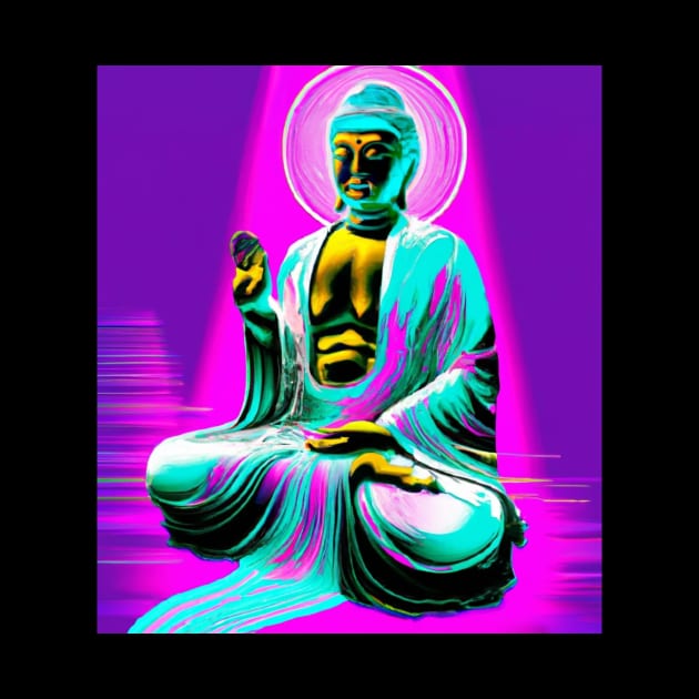 vaporwave Buddha by Trip Tank