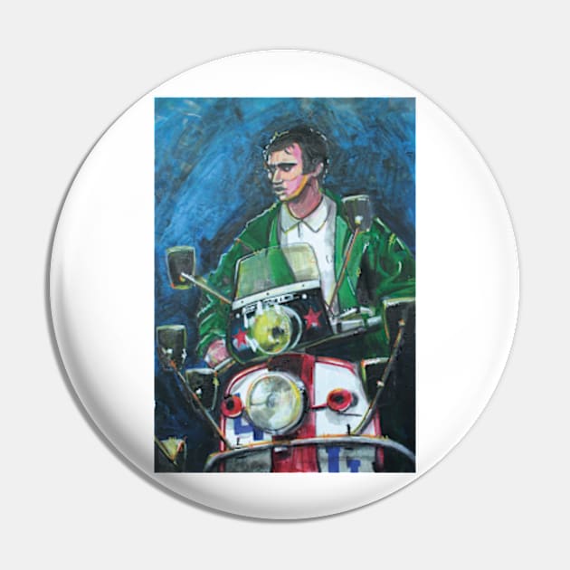 Quadrophenia, Scooter, Scooterist, Scootering, Scooter Rider, Mod Art Pin by Scooter Portraits