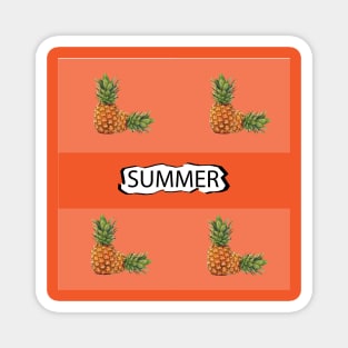 Summer Pineapple - Zine Culture Magnet