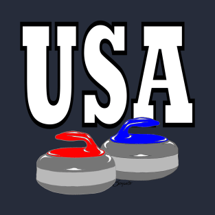 CURLING STONES  USA T-Shirt