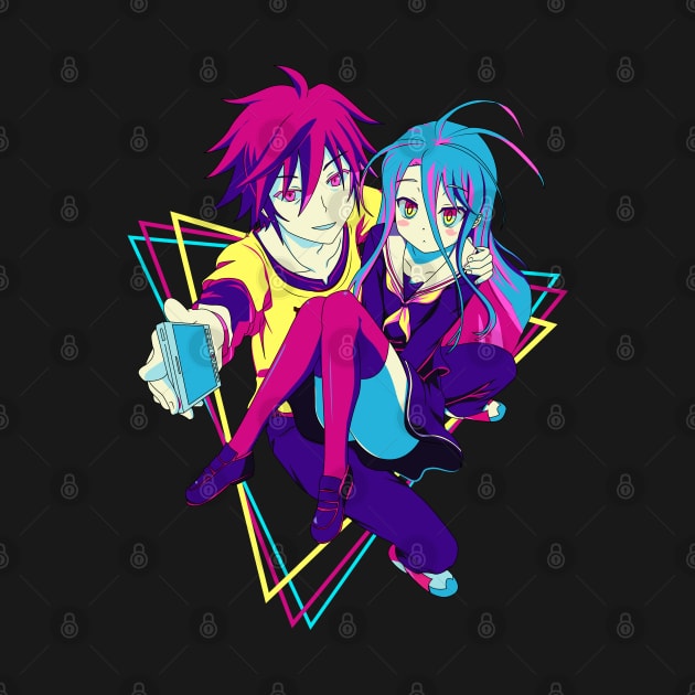 No Game No Life - Sora and Shiro by mounier