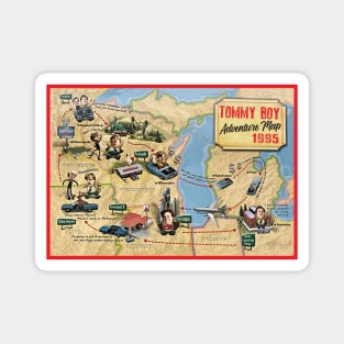 Tommy's Travel Map Magnet