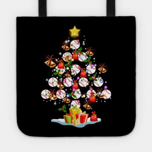 Funny Baseball Christmas Tree Ball Lights Xmas For Kids Boys Men Tote