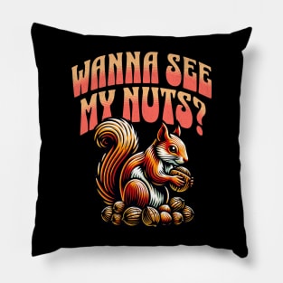 Funny Squirrel Quote Pillow