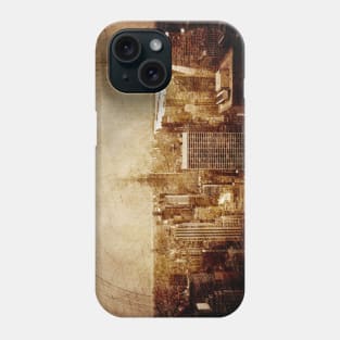 Vintage skyline of Manhattan Phone Case