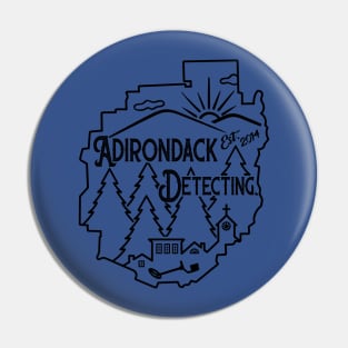 Adirondack Detecting - ADK Park Boundary Logo - Metal Detecting Pin