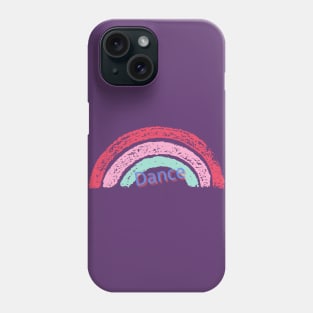 Rainbow Dance Vintage Distressed Graphic for the dancer and dance lover Phone Case