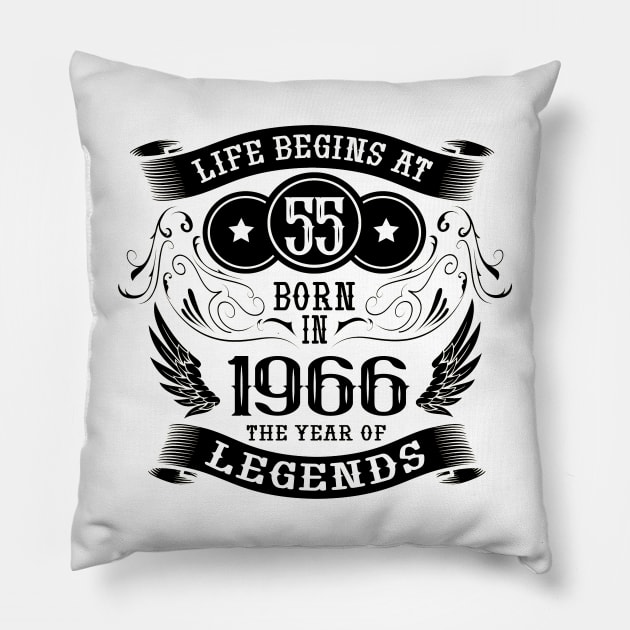 Gift ideas for the 55th birthday Pillow by HBfunshirts