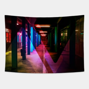 Dark Subway In Berlin Tapestry