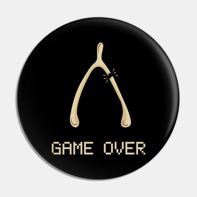 Game Over Pin by fishbiscuit