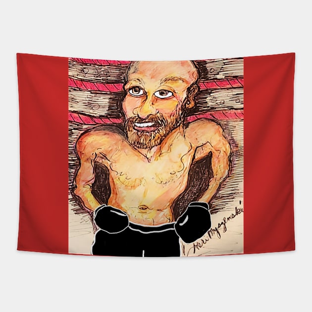 Tyson Fury Tapestry by TheArtQueenOfMichigan 