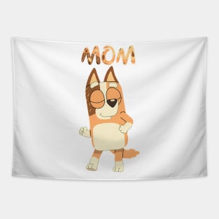 Bluey Mom Brown Tapestry