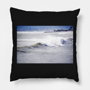 Red Rock Park and The Boston Skyline Lynn Waterfront Lynn MA Pillow