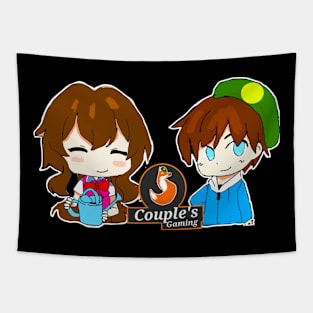 Couples gaming Tapestry