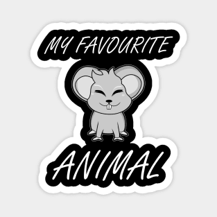 Favourite Animal Mouse Magnet