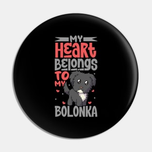 My heart belongs to my Bolonka Zwetna Pin