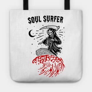 Soul Surfer Funny Grim Reaper Edit Tote