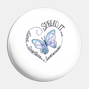 Spread Love, Acceptance & Awareness Pin