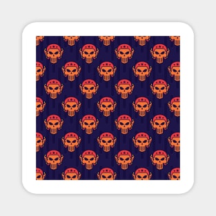 Red Halloween Pattern Magnet