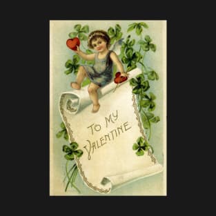 Victorian Valentine&#39;s Day Greeting T-Shirt