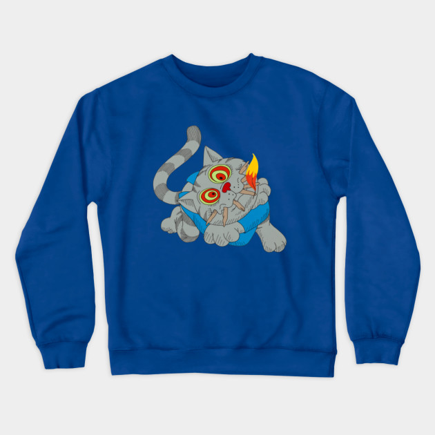 420 Fritz The Cat 420 Cat Crewneck Sweatshirt Teepublic