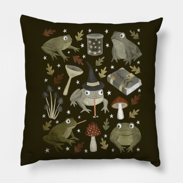 toad spells Pillow by annyamarttinen