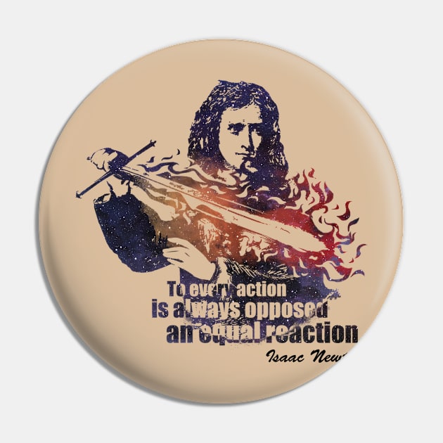 Newton's quote Pin by conquart