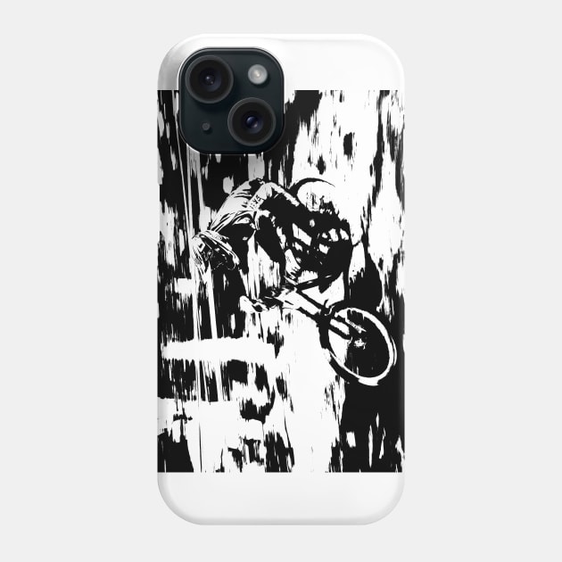 mtb downhill Phone Case by rickylabellevie