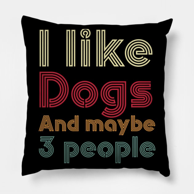 funny dogs Pillow by Design stars 5