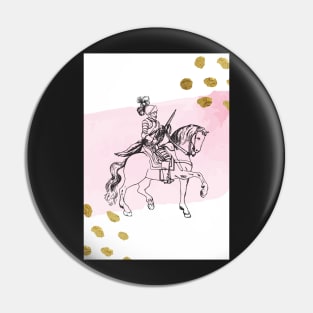 Knight in Shining Pink Glory Pin