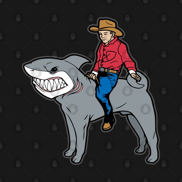 Shar-Pei Shark Cowboy Mashup Shark-Pei by RadStar