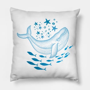 Whale | Scuba diving | Ocean lovers | Diver Pillow