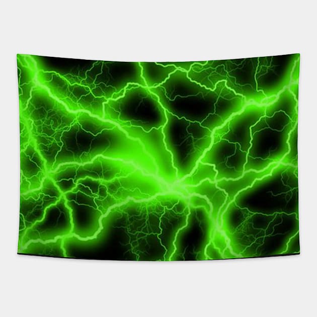 Green Thunder Tapestry by NOMAD73