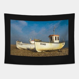 An Impressionist View of Fishing Boats Tapestry