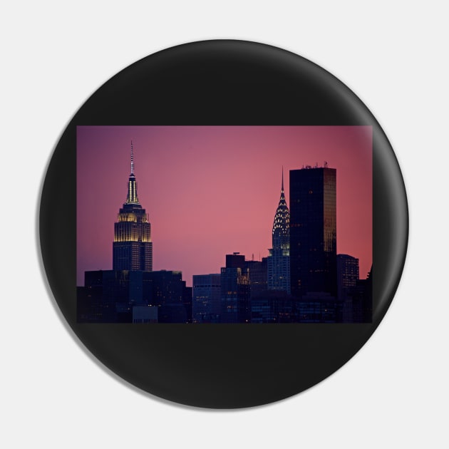 Empire State Building and Chrysler Building Pin by rollier