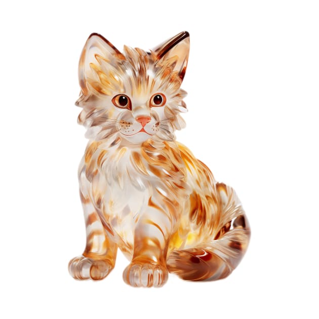 Cute Glass Cat Design by Cuteopia Gallery