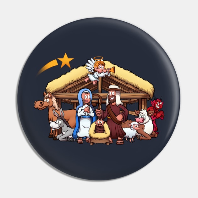 Nativity Scene Pin by TheMaskedTooner