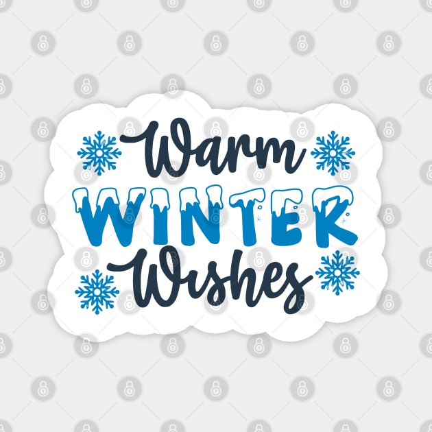 Warm winter wishes Magnet by NotUrOrdinaryDesign