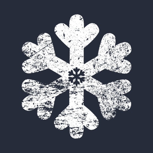 White Distressed Snowflake by KawaiiForYou