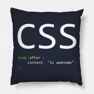 CSS is awesome - Computer Programming Pillow