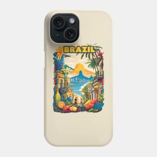 Vintage Travel Brazil Design Phone Case