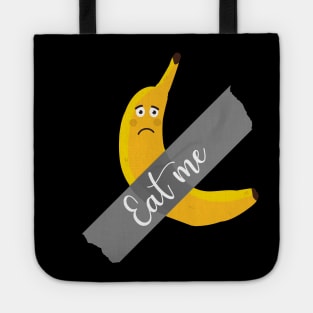funny tape a banana taped art duct scotch & to wall exhibit Tote