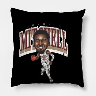 Donovan Mitchell Cleveland Cartoon Pillow