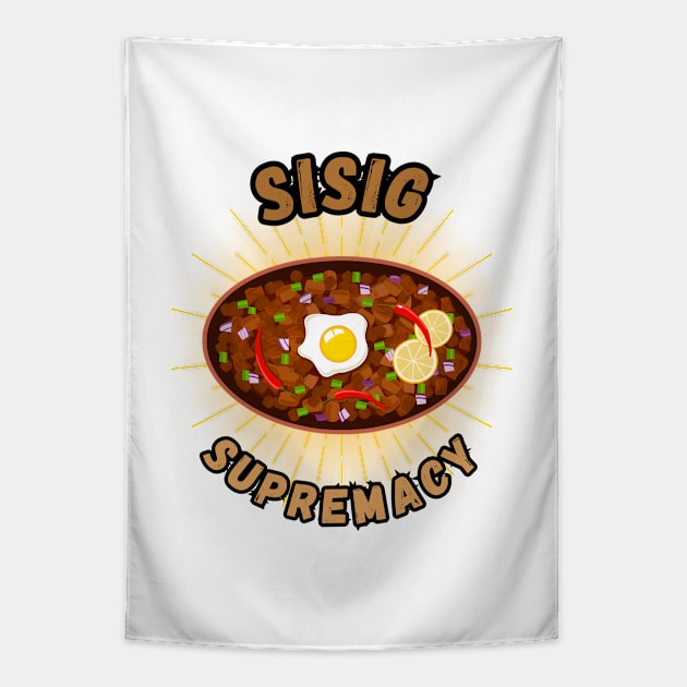 Sisig supremacy filipino food Tapestry by Moonwing